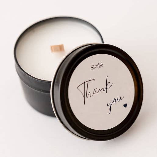 Thank you soy candle | sandalwood candle | candle gift and other Purchase Wholesale thank you for everything. Free Returns & Net 60 Terms on Faire trending on Faire.