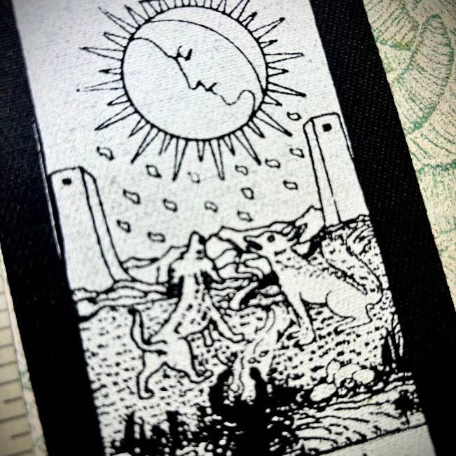 Three Raccoons - Wholesale Patch - The Moon Tarot card patch.2