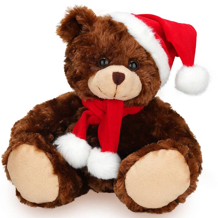 Osito de Peluche de Navidad de Chocolate de 11″ | Osito de Navidad Festivo para venta al por mayor de Plushland