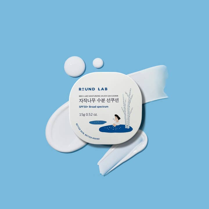 Round Lab - Wholesale Sunscreen - Birch Moisturizing Sun Cushion SPF 50+