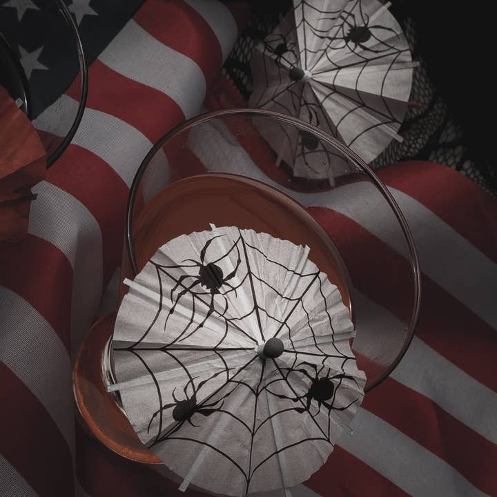 Lively Ghosts - Wholesale Cocktail Pick - Haunted Spirits 'Spiders' | Spooky Tiki Cocktail Umbrellas7