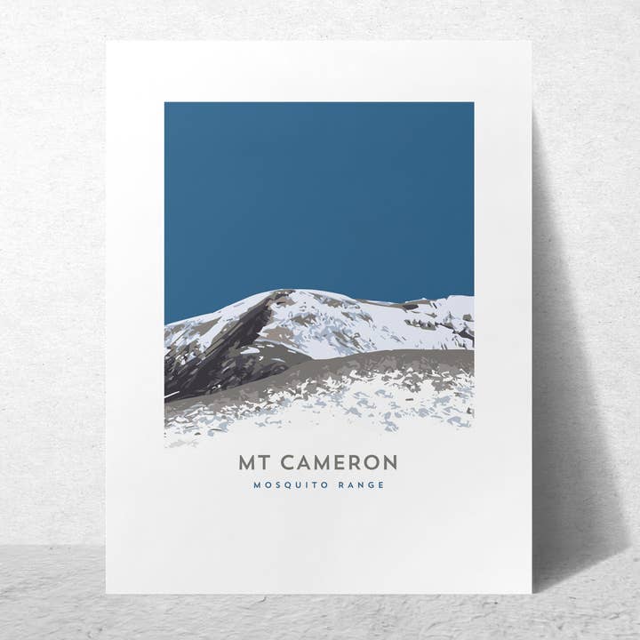 Mount Cameron Colorado 14er Poster, Framed Art Print for wholesale by Hinterland Outdoors