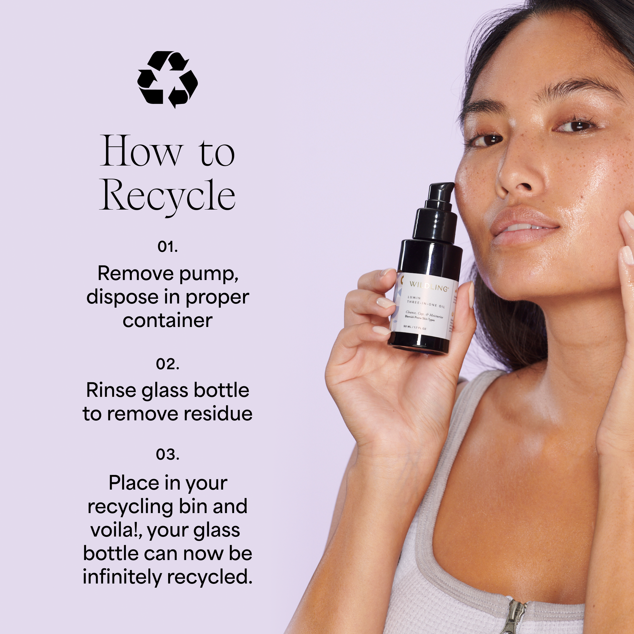 Wildling - Venta al por mayor Aceite facial - Tela iluminadora Lumin con aceite y nube9