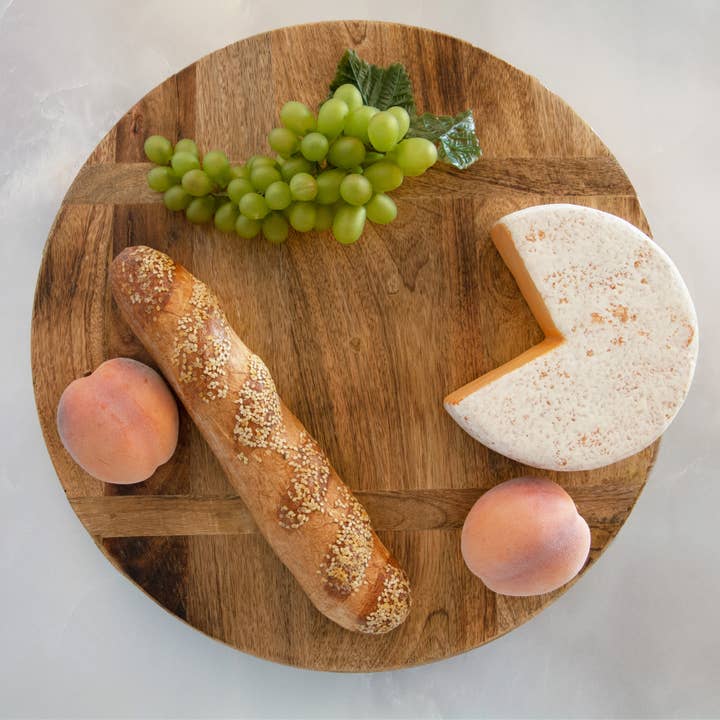 Heritage Lace - Wholesale Lazy Susan - Artisan Wood 20 in Round Mango Wood Lazy Susan