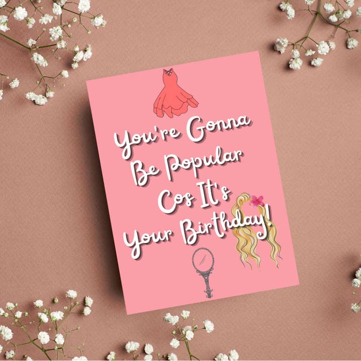 Printicole - Wholesale Birthday Card - Wicked Musical Theatre Quote Greeting Birthday Cards