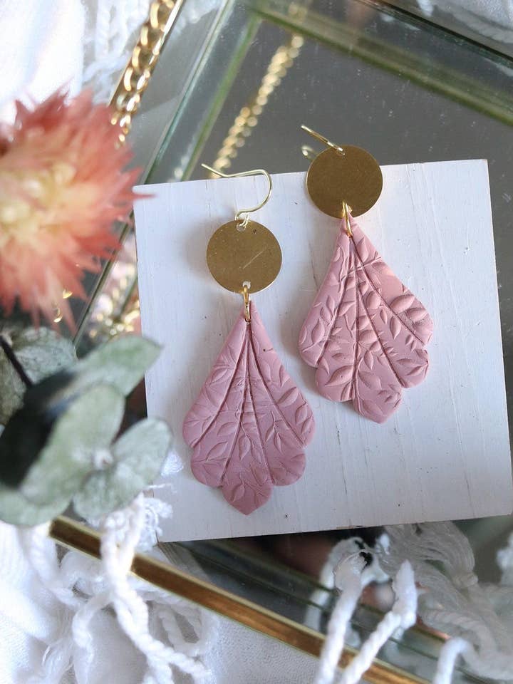 Fringe Polymer Clay Earrings | Choose Your Colour for wholesale by Petal & Posy