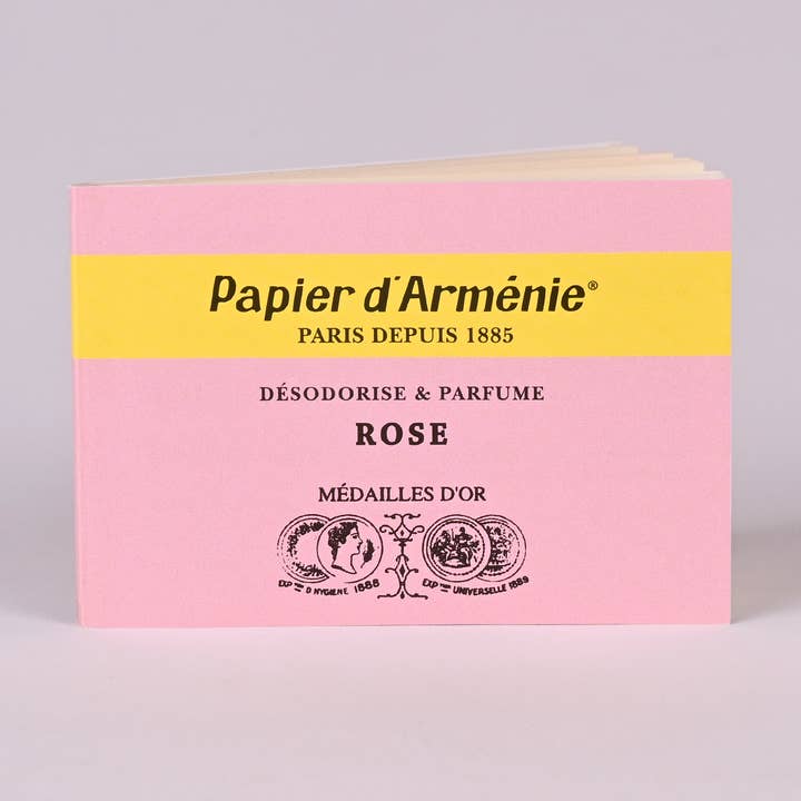 Papier d'Arménie « LA ROSE » Papier d'encens Francis Kurkdjian pour la vente par Ritual Scent