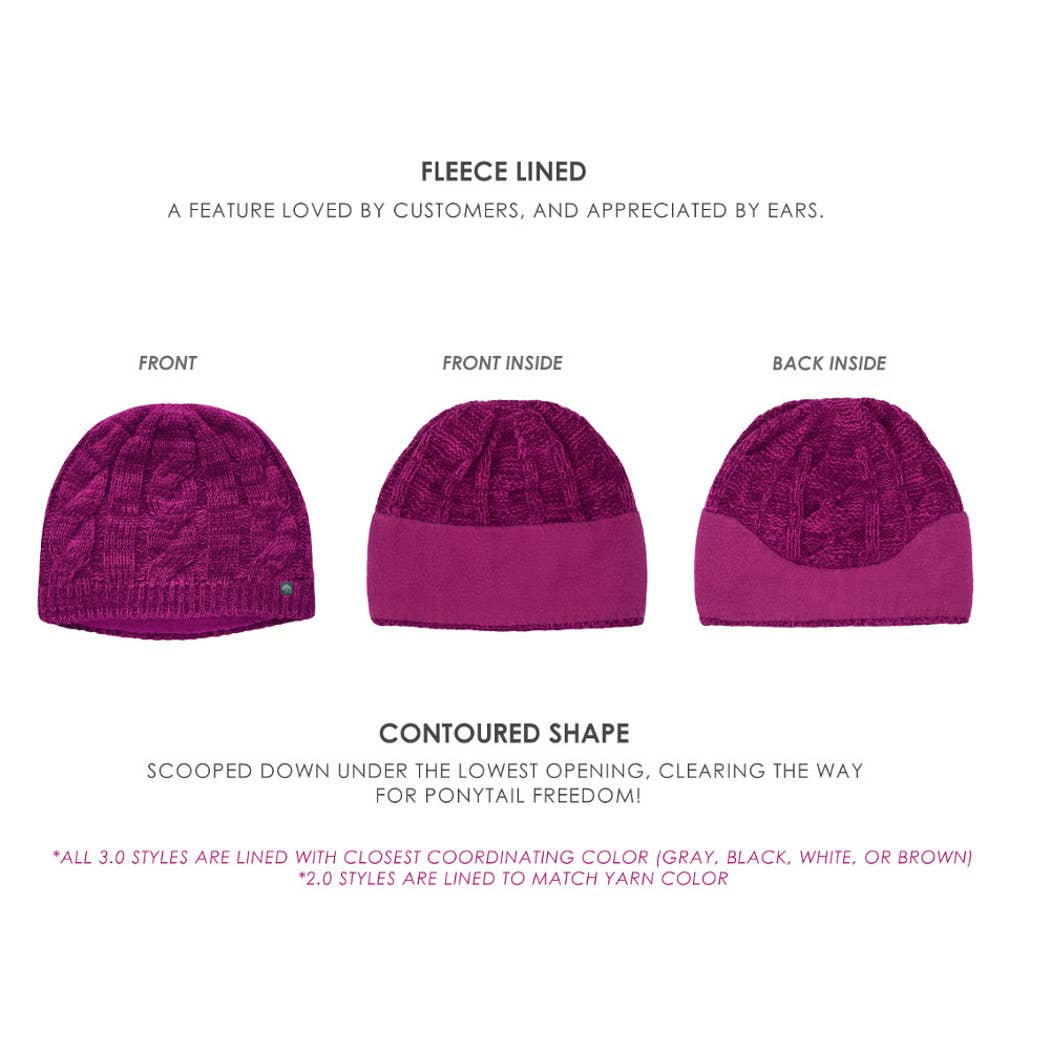 PEEKABOOS® Ponytail Hats – wholesale Beanie – Women's – PEEKABOOS® 3-IN-1 Harvest Ponytail Hat (gold)6