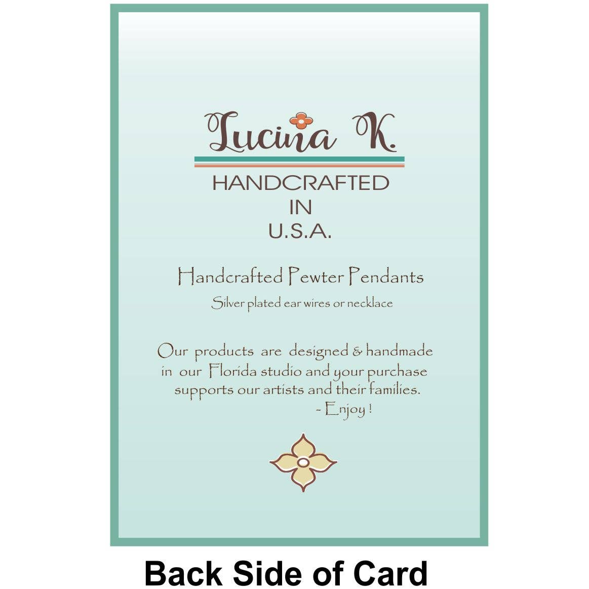 Lucina K. – Brincos de argola por atacado – Brincos de flor de magnólia de aço estanho4