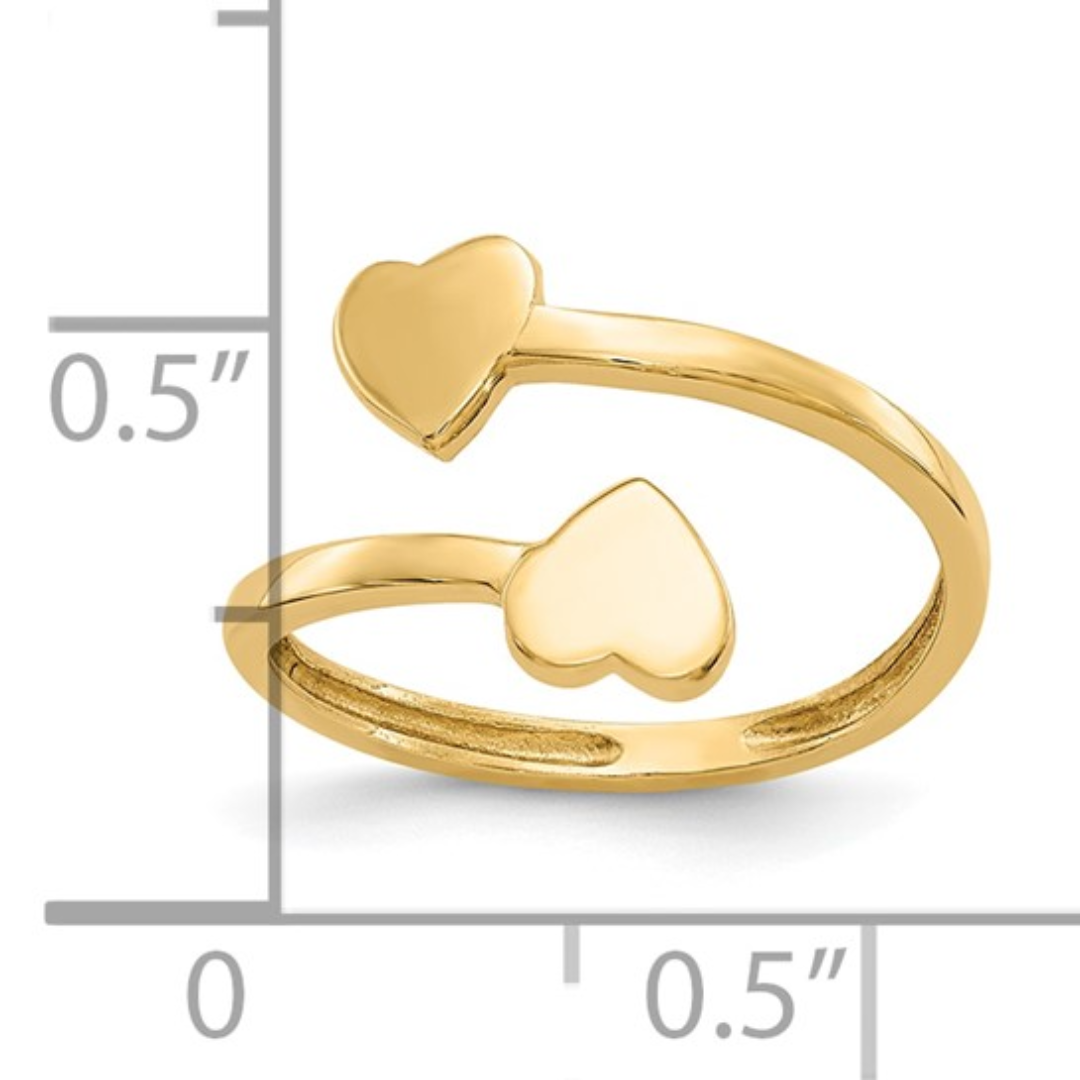 FCJ Jewelry LLC - Venta al por mayor Anillo de banda/apilable - Anillo de dedo del pie minimalista de oro amarillo de 10 quilates4