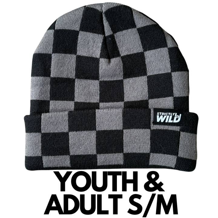 Strictly Wild - Wholesale Beanie - Kids - Stealth Checker Beanie3