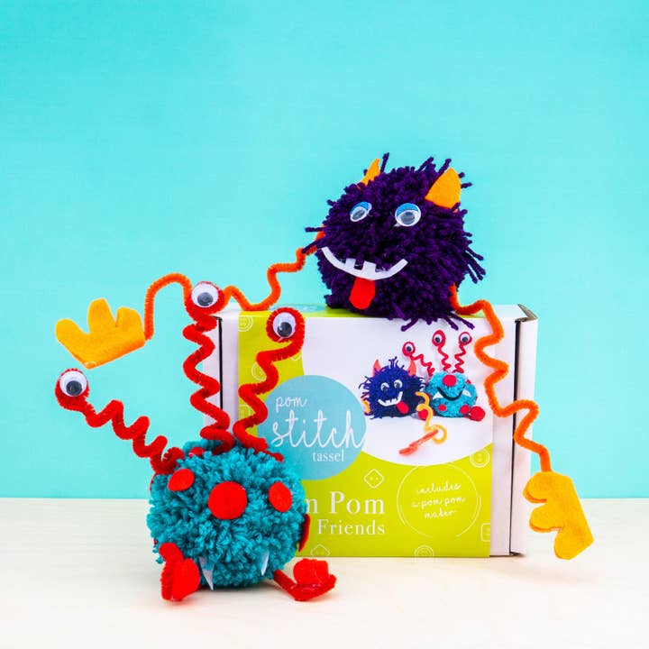 Pom Stitch Tassel - Wholesale DIY Craft Kit - Kids - Alien | Space | Pom Pom Craft Kit