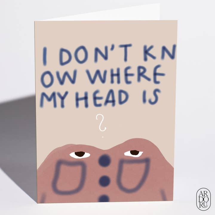 I'm Sorry Card - "Brain-Fogged Being" for wholesale by ArdorU