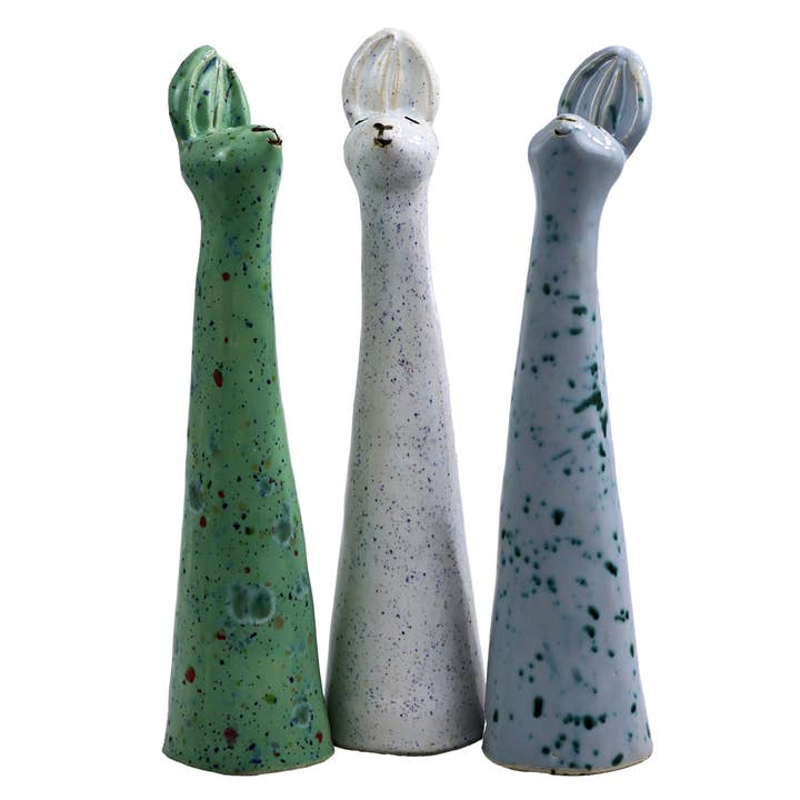 Rabbit Minimalist & Slim Ceramic Figurine | Various Colours for wholesale by Enigma Supplies