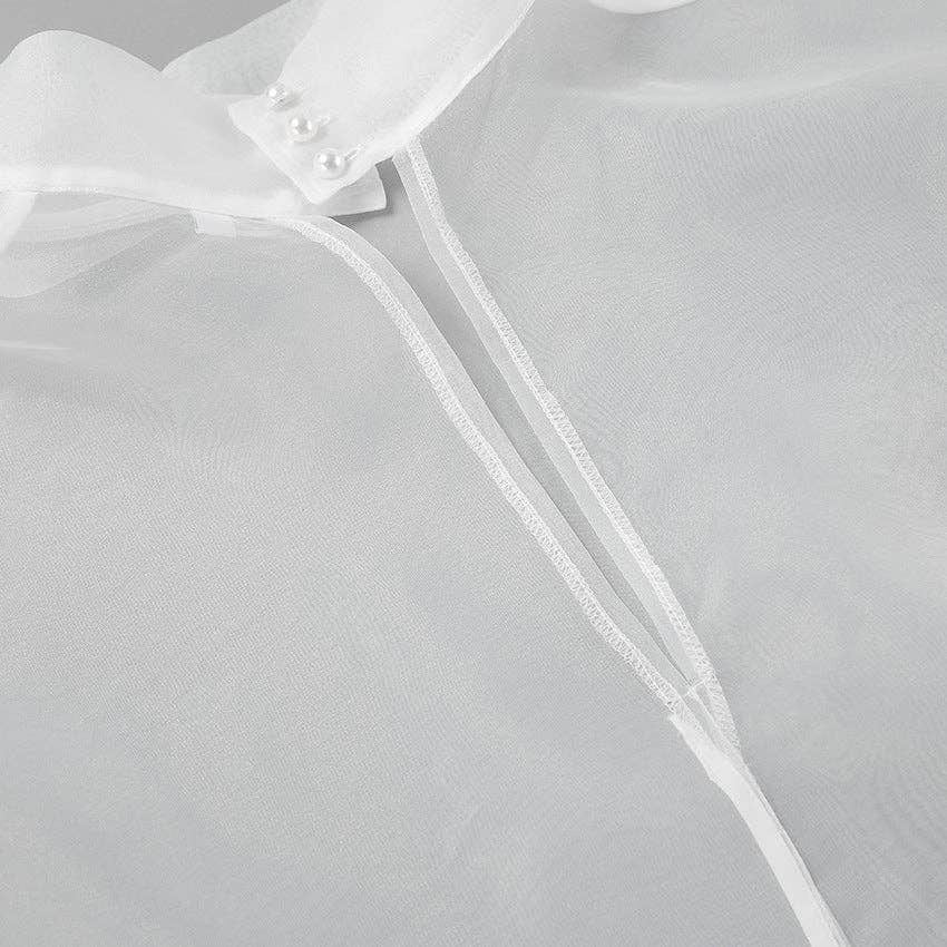 Marayn - Wholesale Blouse - Women's - Sheer Temptation Luxe Mesh Top Spring 202512