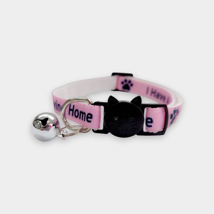 I Have A loving Home' Cat Collar - Pink for wholesale by Zacal Cat Collars