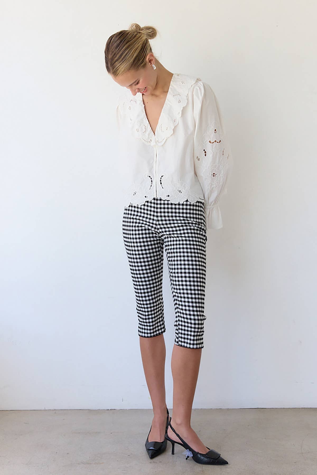 RAISONNEL - Vente Chemisier – femme - Blouse à volants brodée - RT103915