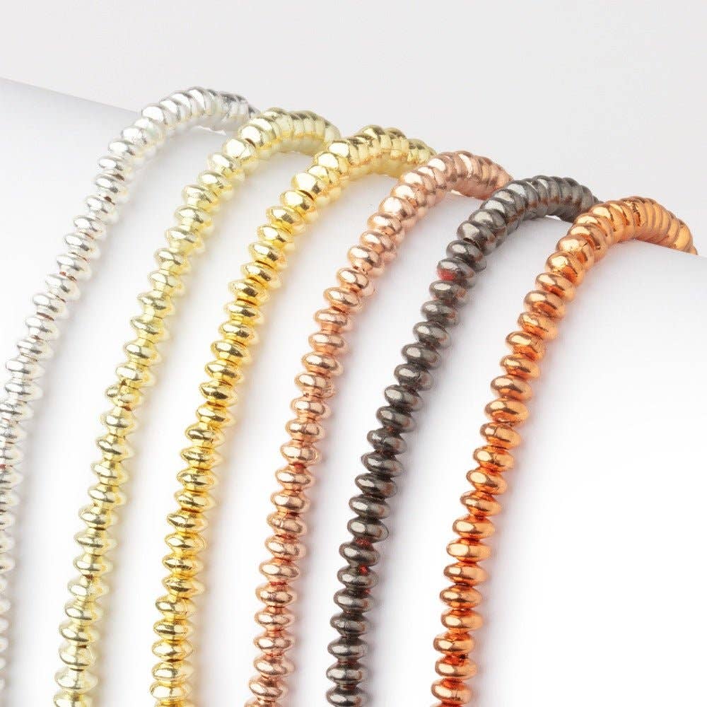 Beads of Cambay - Wholesale Beads - 4mm Polished Disc Beads6