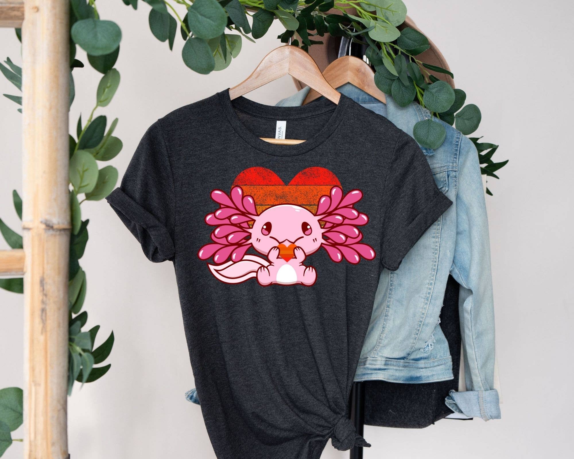 Vivtrek - Wholesale Screen Printed T-Shirt - Women's - Axolotl Lover Shirts, Funny Cute Axolotl T-Shirts2