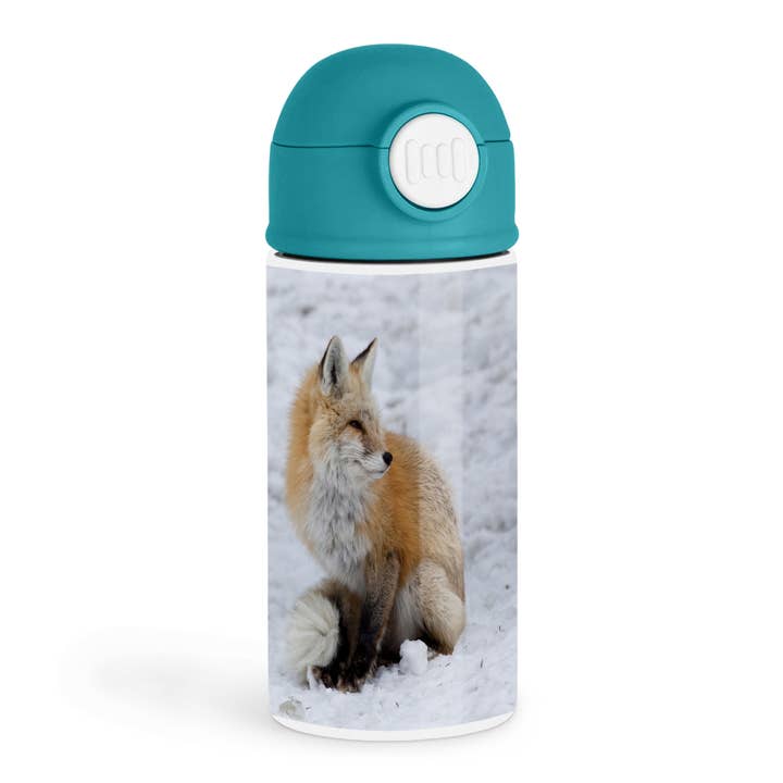 3dRose - Wholesale Water bottle - 3dRose, Washington, Mt Rainier NP, Cascade Fox - US48 JWI3790 - Jamie and Judy Wild, Kids Water Bottle