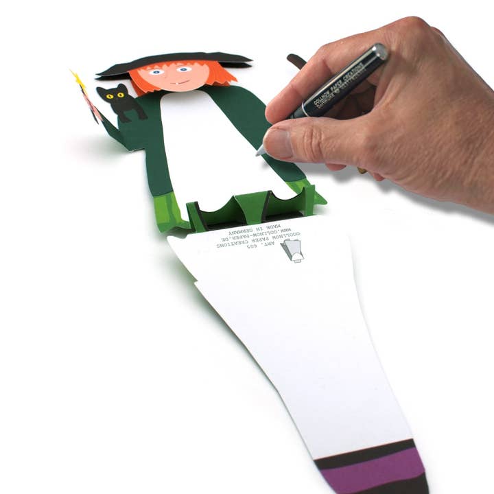 Gollnow Paper Creations – Großhandel Grußkarten für den Alltag – New! 3D-Typenkarte Hexe3