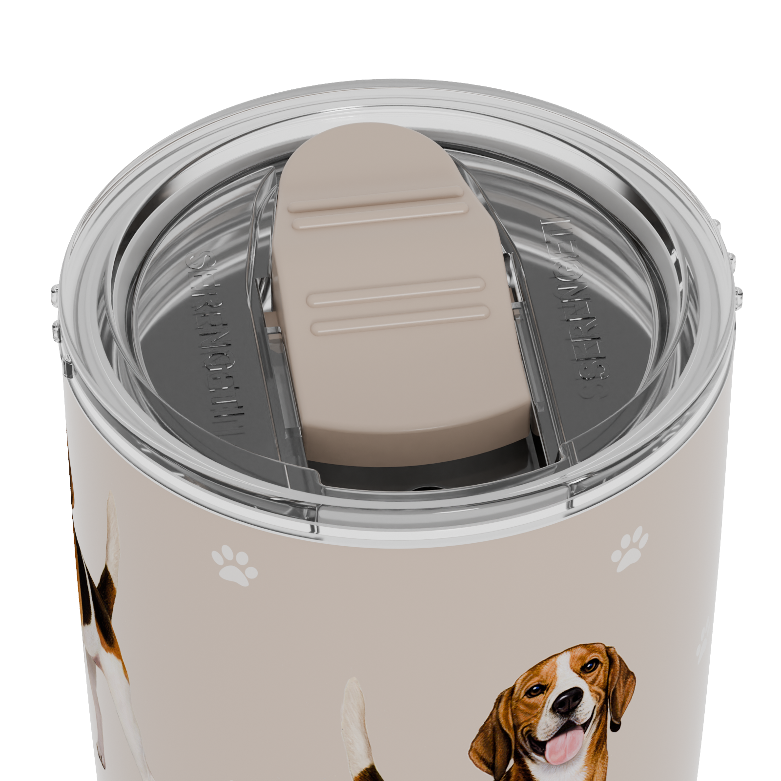E&S Pets - Wholesale Insulated Mug/Tumbler - 3D Printed Beagle Tumbler Double-Wall Insulated, Leak-Proof3