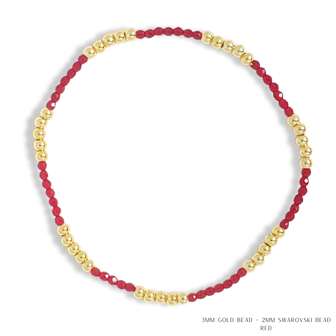 Savvy Bling - Vendita all'ingrosso Bracciale con perline - Bracciale con Perline in Oro e Cristalli Swarovski - Più Colori67