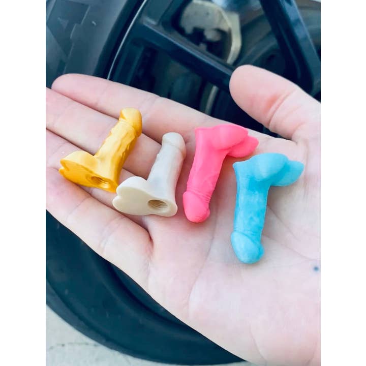 NumanPrints - Wholesale Gag Gift/Novelty Gift - Penis Valve Stem Caps Gag April Fools D-Stem