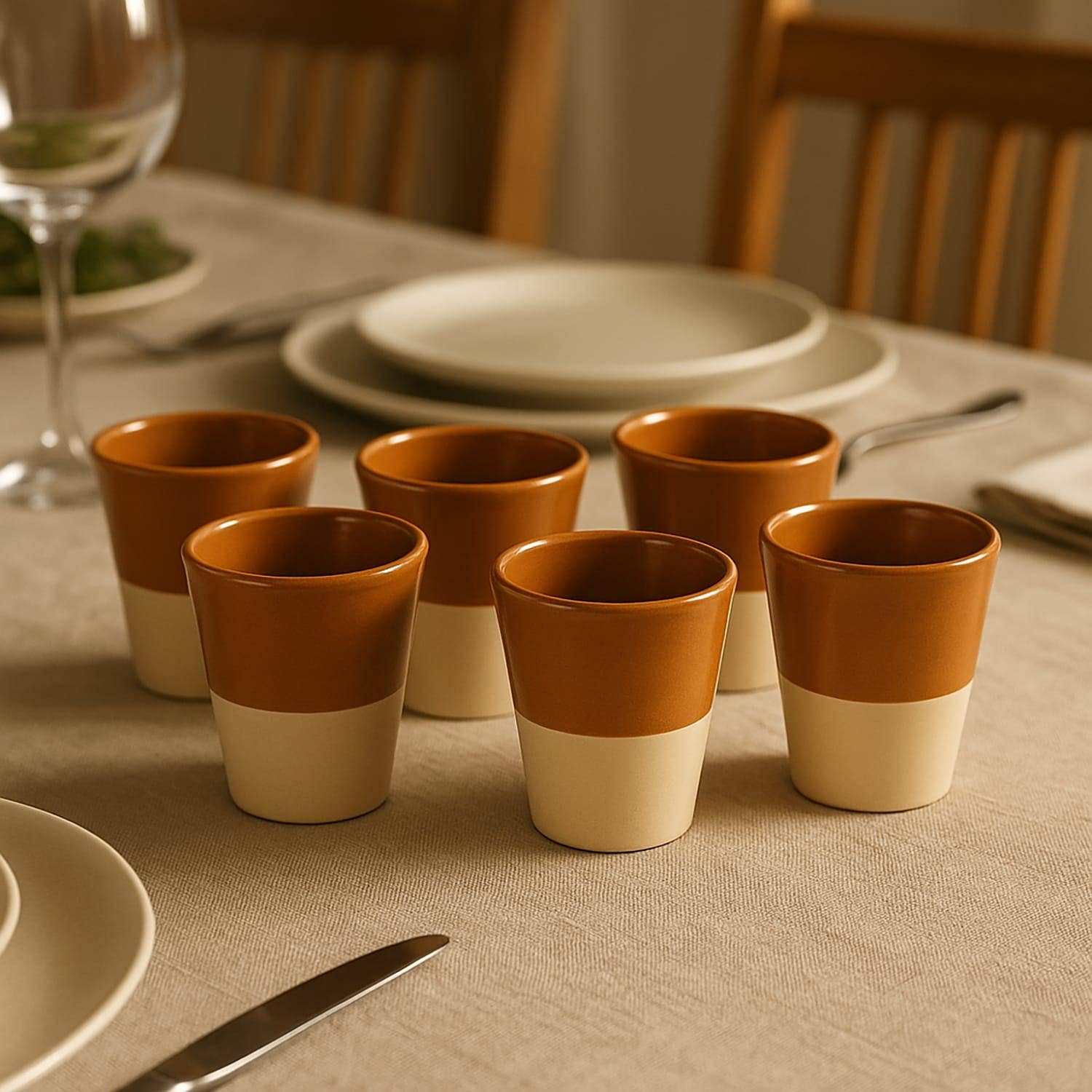Etnico del Mondo – Engroshandel Drikkeglas/kop – Sæt med 6 Terracotta Glas Italiensk Håndværk #10