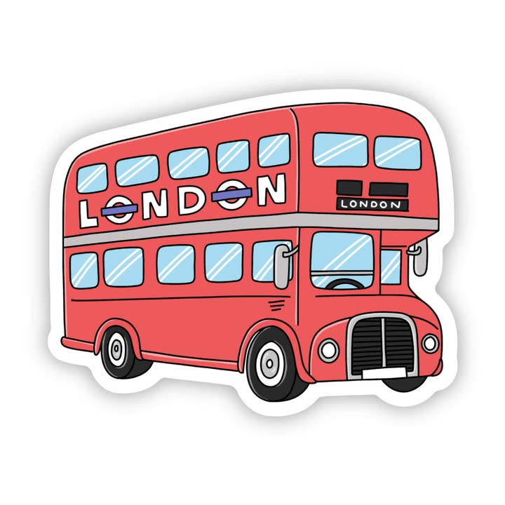 Big Moods - Wholesale Sticker - London Red Double Decker Bus Sticker