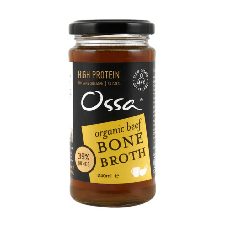 Organic Beef Bone Broth Ambient 240ml for wholesale by Ossa Organic