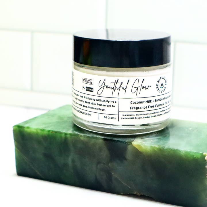 Bamboo & Coconut Milk Facial Moisturizer for wholesale by Portals and Palms LLC