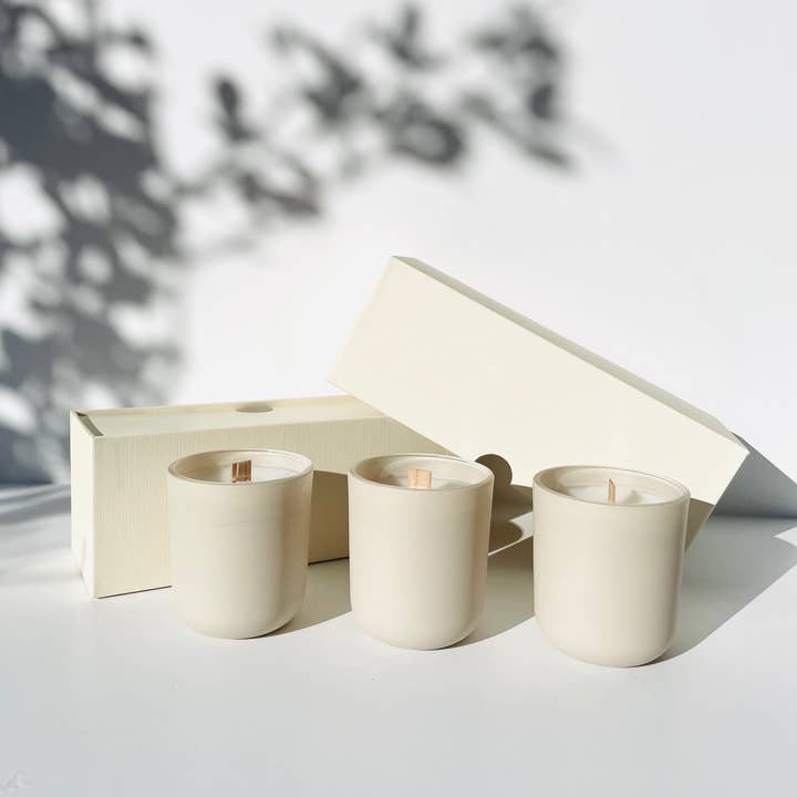 Cofanetto Mini Candle Trio per la vendita all'ingrosso da parte di Real Fruit Body