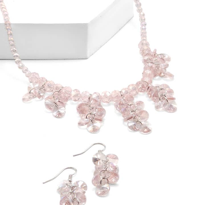 Fairy Fizz - Pink Necklace Set for wholesale by Sunset Marsh LLC