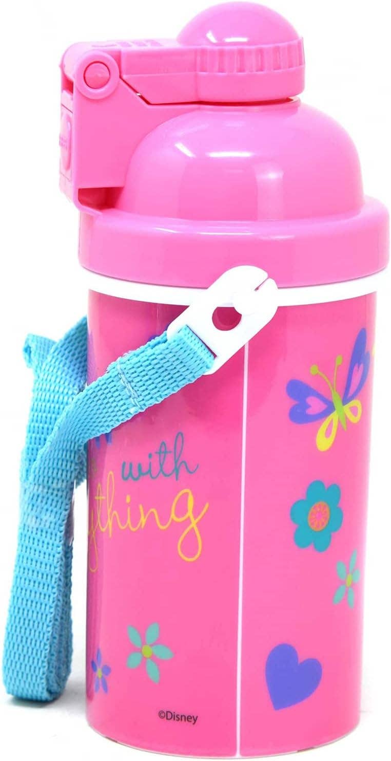 Innovarix - Wholesale Water Bottle - Minnie One Touch Button Water Bottle with Straw & Strap1