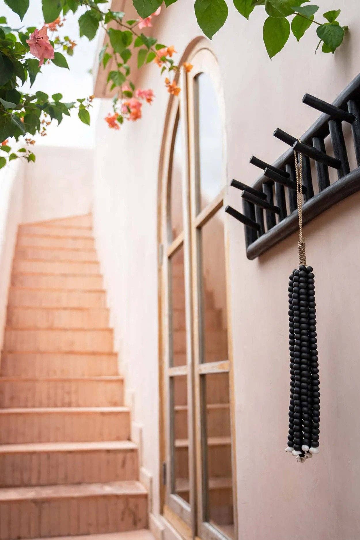 Bazar Bizar Living - Wholesale Decorative Tassel/Wall Drop - The Wooden Beads Tassel - Black2