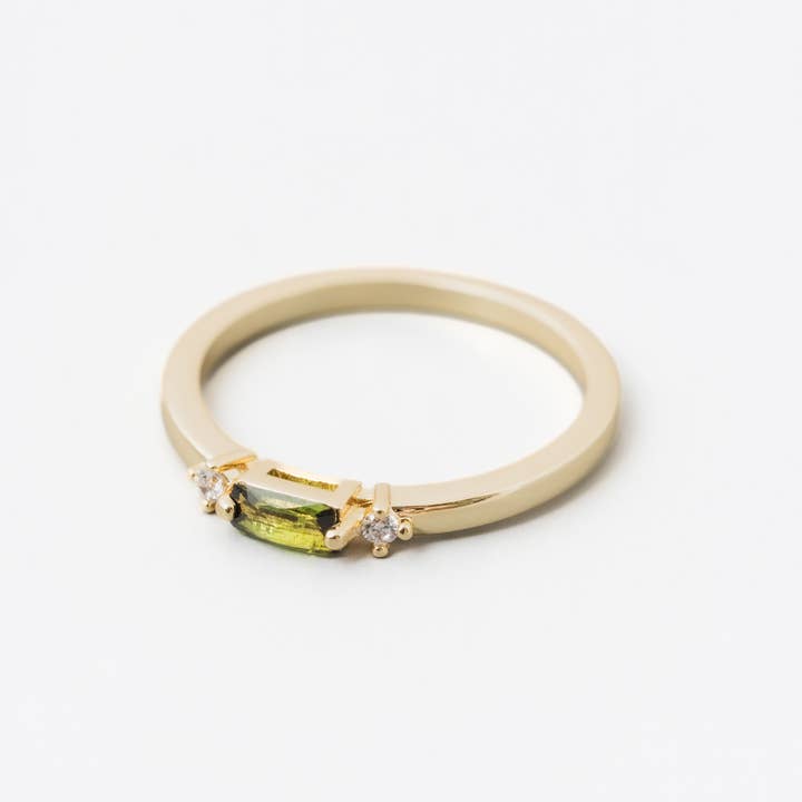 Anello Suki | Tormalina verde per la vendita all'ingrosso da parte di Heilo Jewelry