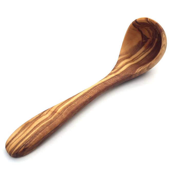 Mini olive wood trowel length 17 cm for wholesale by medina mood