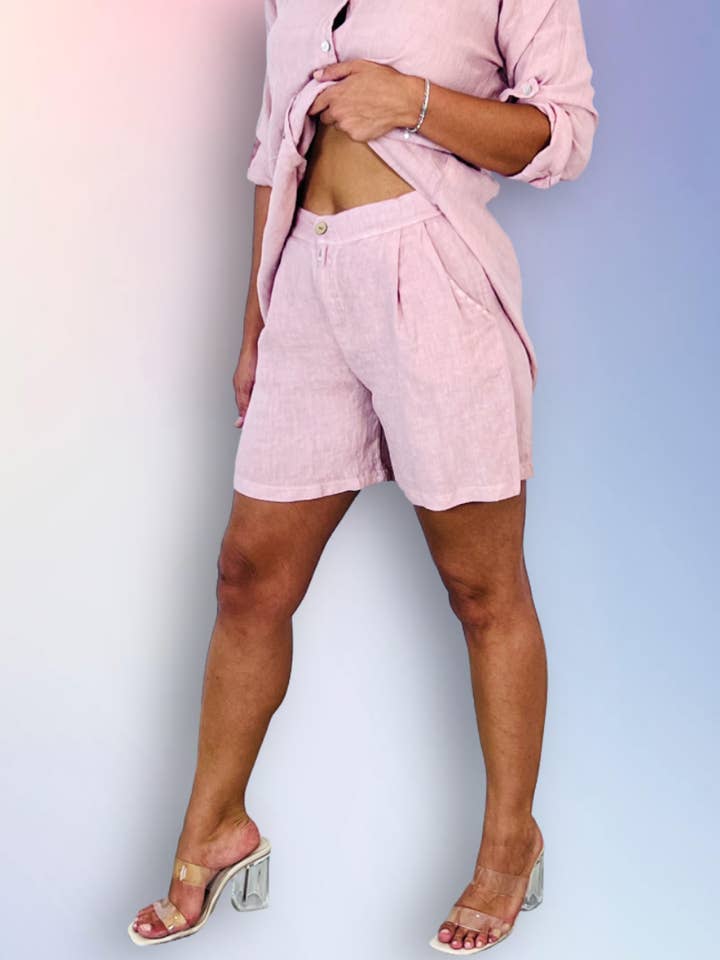 Linen & More - Wholesale Shorts - Women's - REF 15832 WOMEN'S SHORTS 100% LINEN7