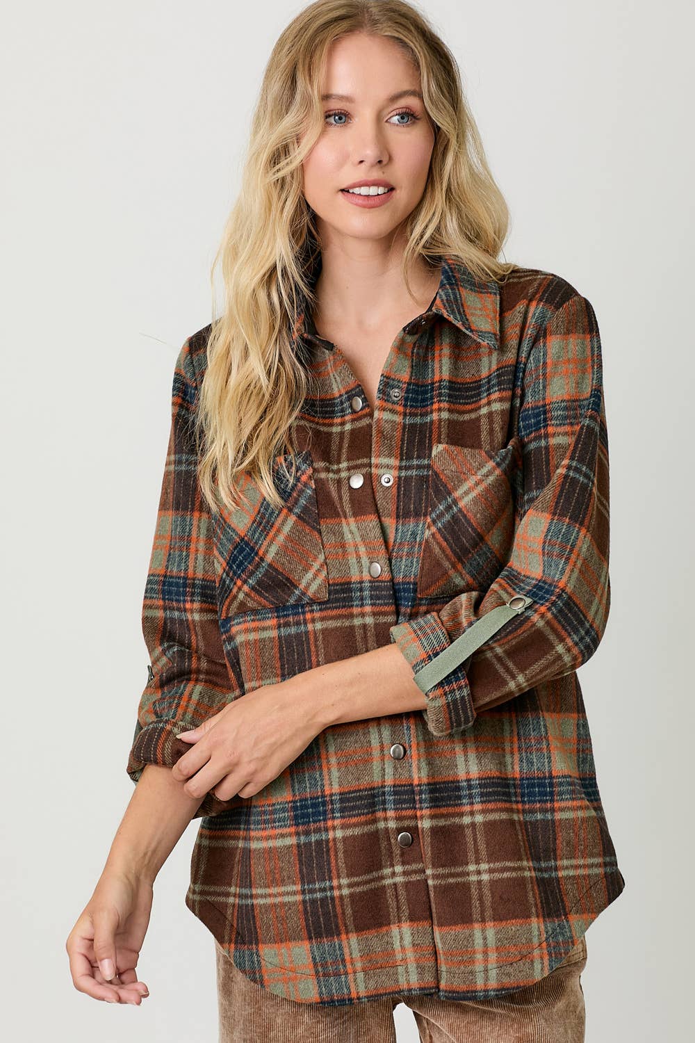 Mystree - Wholesale Shirt Jacket/Shacket - Women's - 60406 Plaid Shacket 12