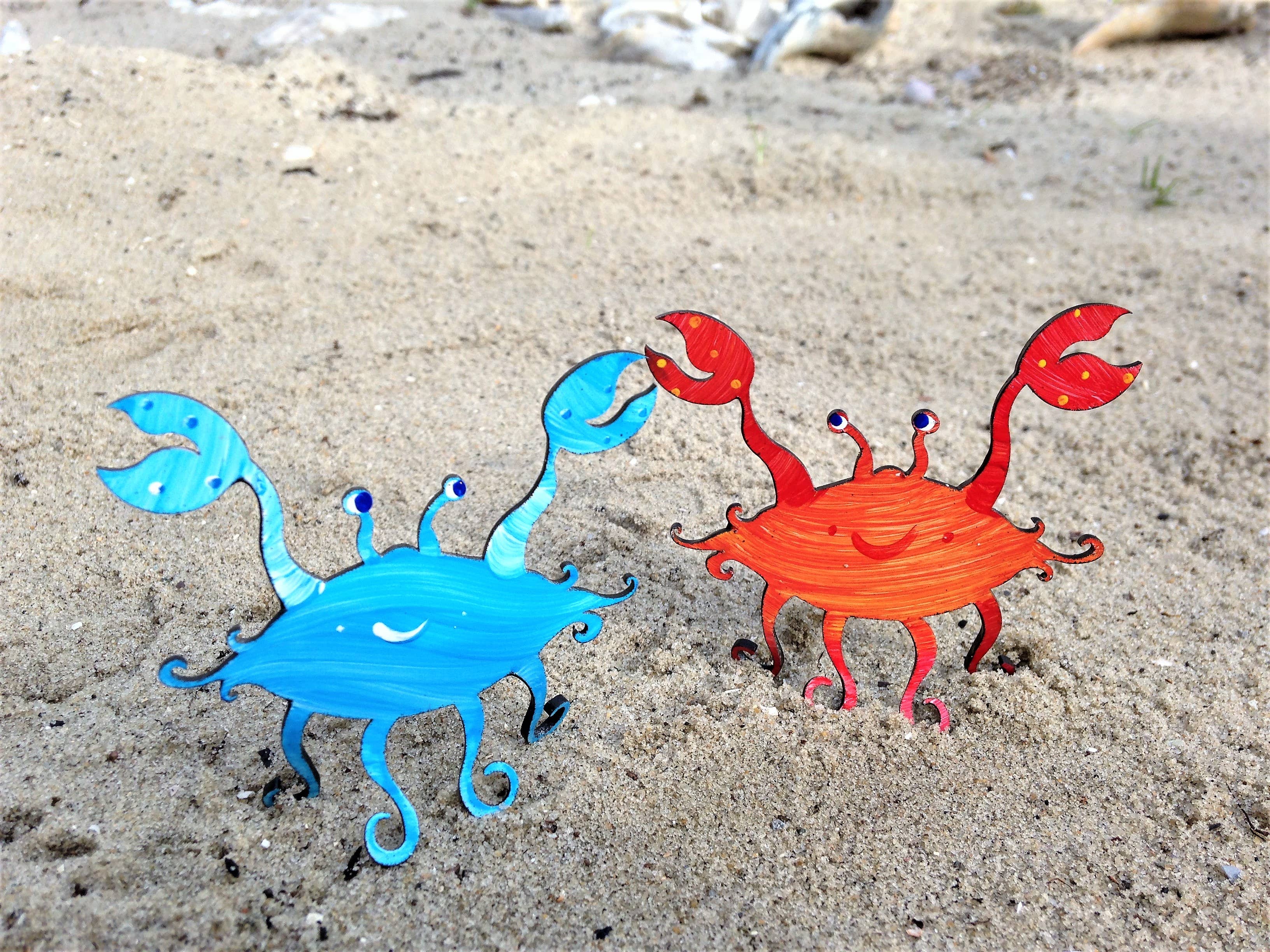 Octopus Adventure by Rebecca Duffy Bush - Wholesale Sculpture - Crab Sculpture - Hand Painted -Small & Medium - Photo Holder1