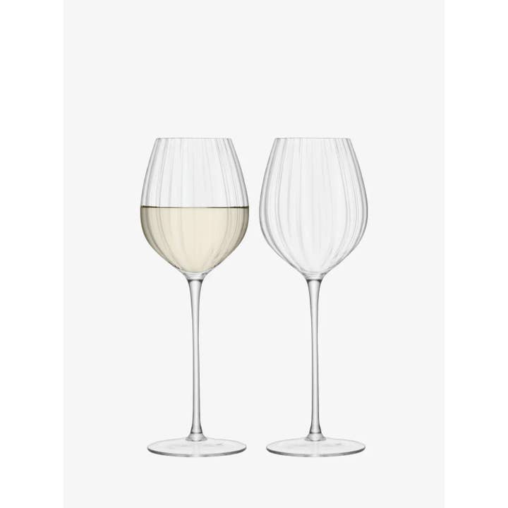 LSA International – wholesale Wine glass – Aurelia White Wine Glass 430ml Clear Optic x 2