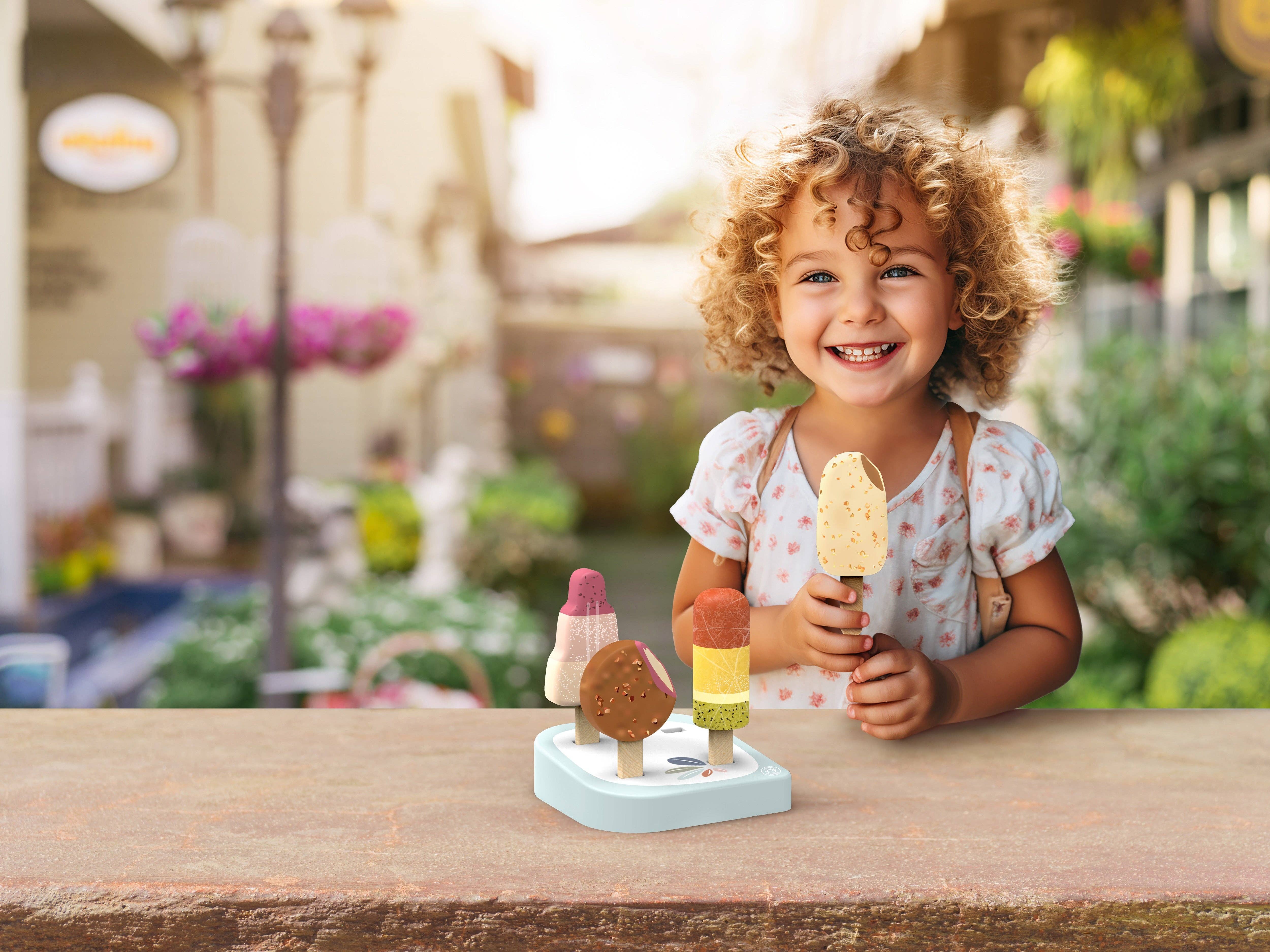 Speedy Monkey - Wholesale Toy Set - Kids - Ice Cream Bar Stand w/4 ice creams1