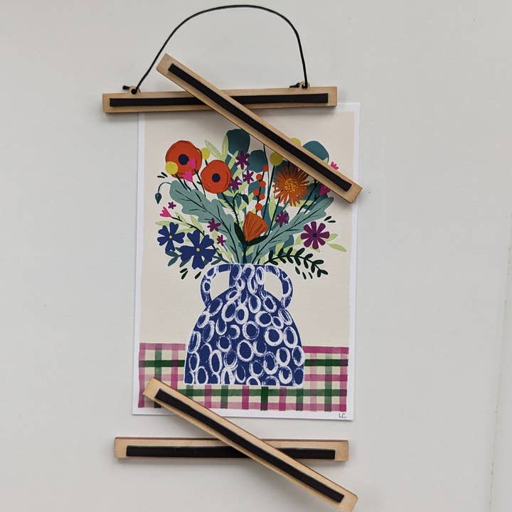 Slow Sunday - Wholesale Tapestry/Textile Hanger - A6 Mini Magnetic Print Frames - Straight, Wavy, Scalloped or Zig-Zag2