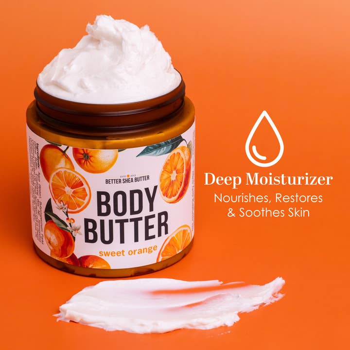 Better Shea Butter - Wholesale Body Balm/Butter - Sweet Orange Body Butter with Shea Butter and Essential Oils2