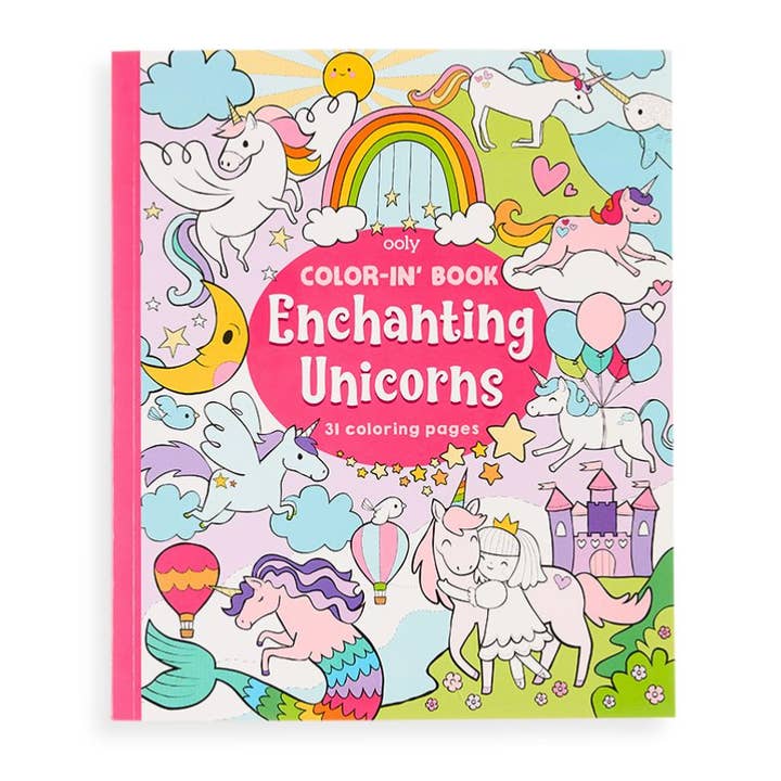 OOLY - Wholesale Coloring Book - Kids & Baby - Color-in' Book: Enchanting Unicorns
