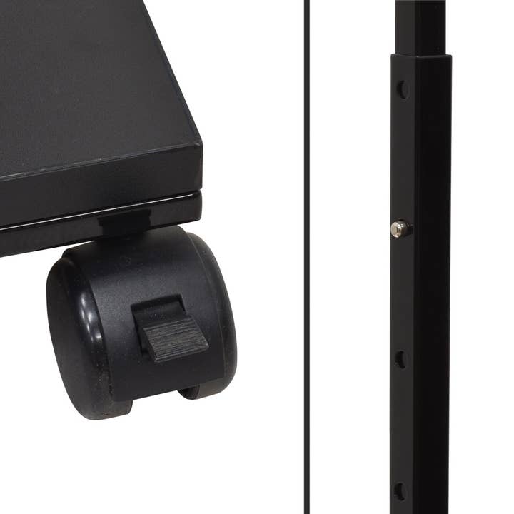 Specialty Store Services - Wholesale Free Standing Shelf - Black 24 in Single Sided Hangrail Rack4