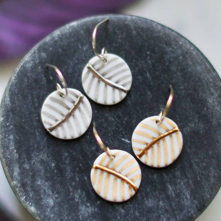 pendientes palmera pequeña oro para venta al por mayor de Remnant Studios