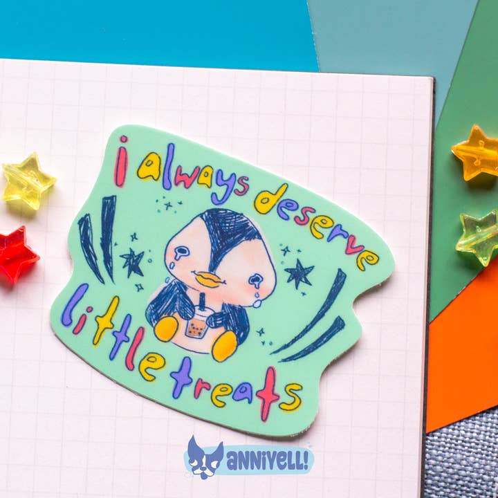 anniyell - Wholesale Sticker - always deserve little treats Die-Cut Sticker