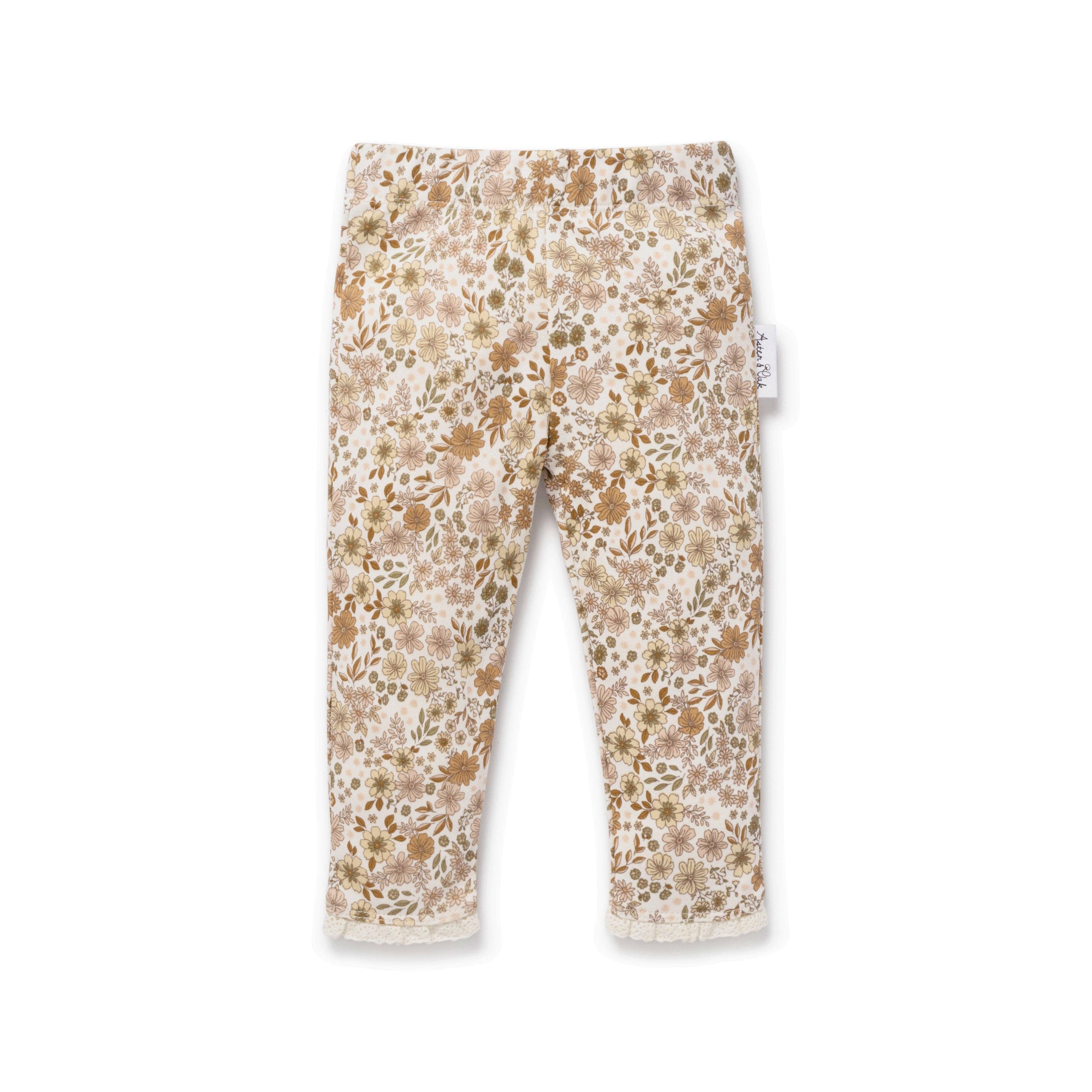 Natural Bailey Floral Leggings for wholesale on Faire0